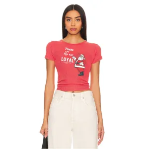 Ain'T Loyal - Baby Tee - Vintage Red