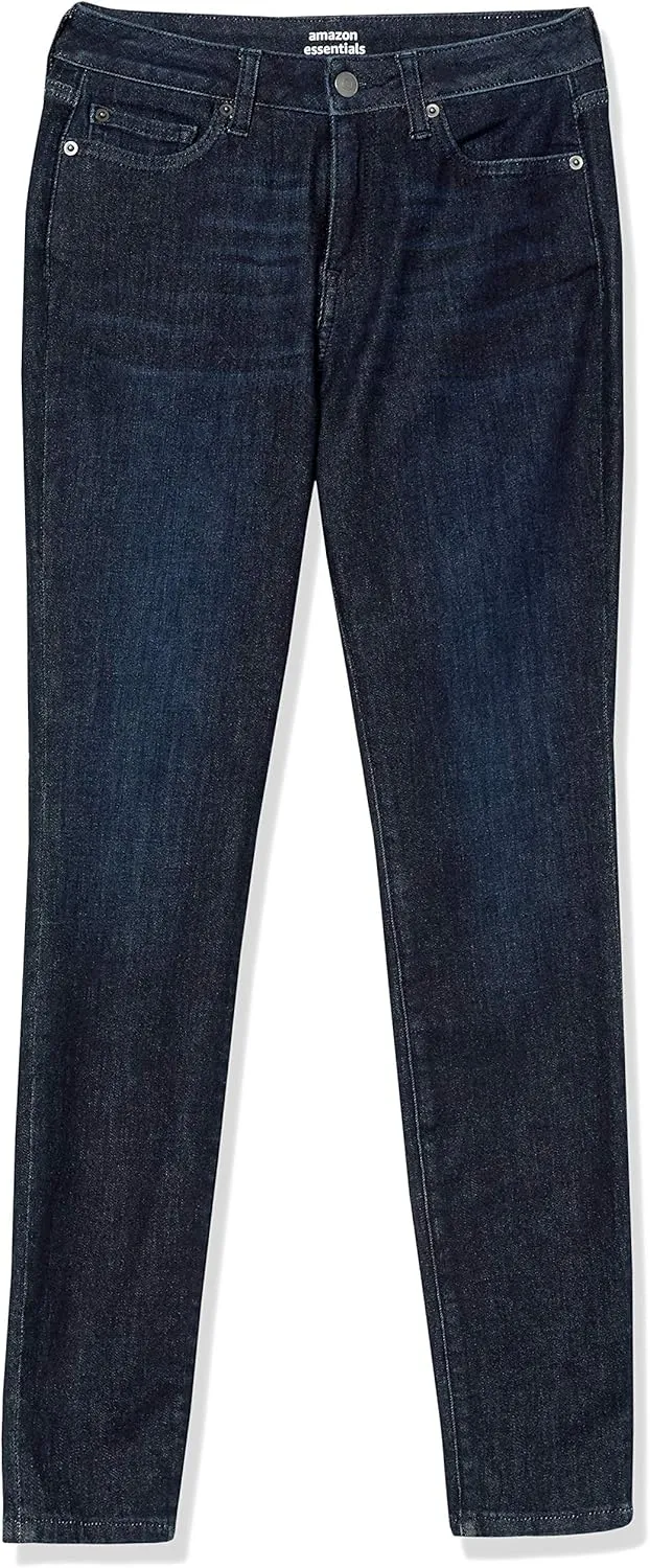 Amazon Essentials Women's Mid Rise Curvy Skinny Jean