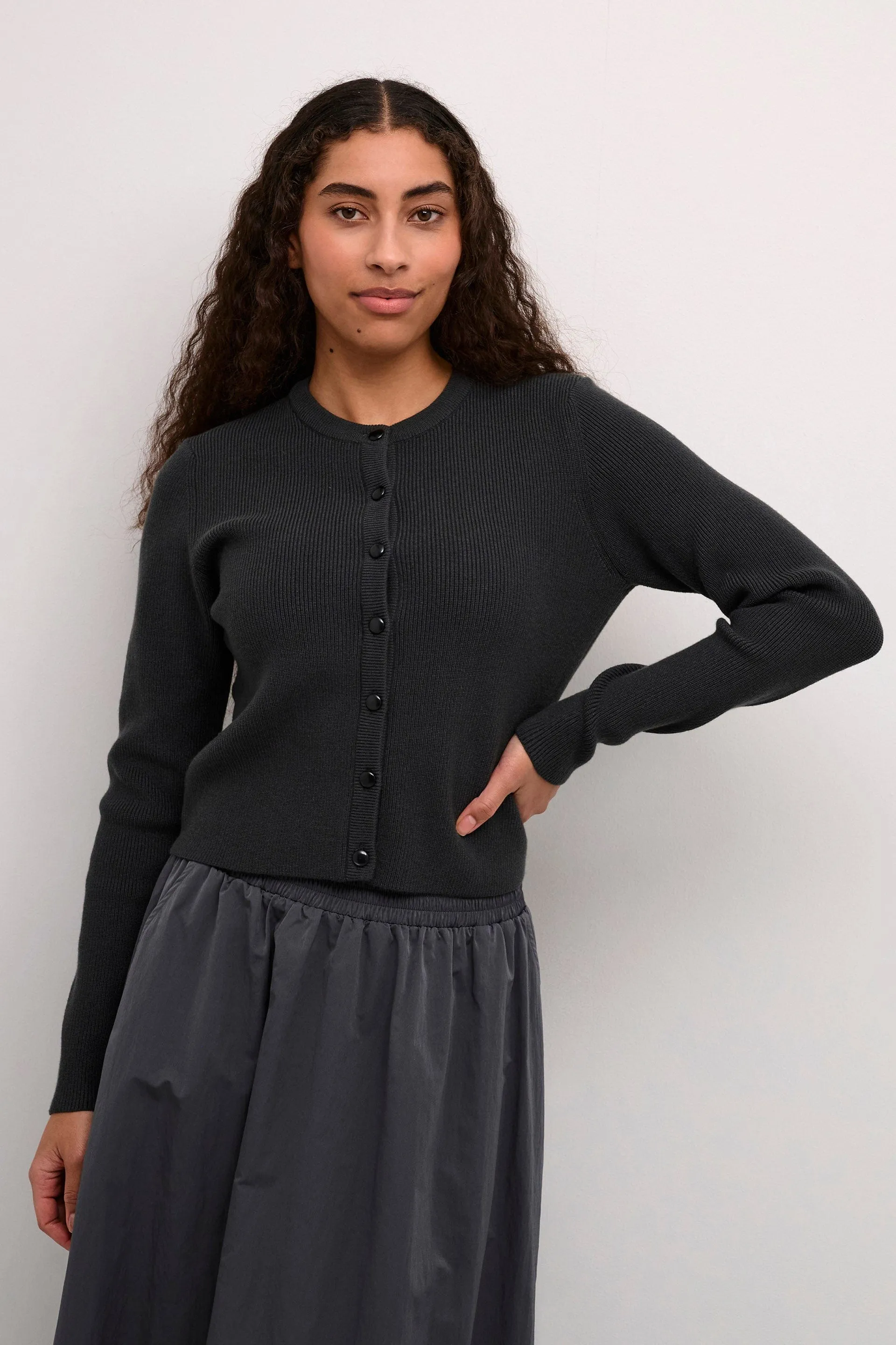 Amy Cardigan - Black Oyster