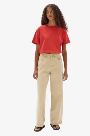 Assembly Label - Womens Organic Base Tee - Papaya