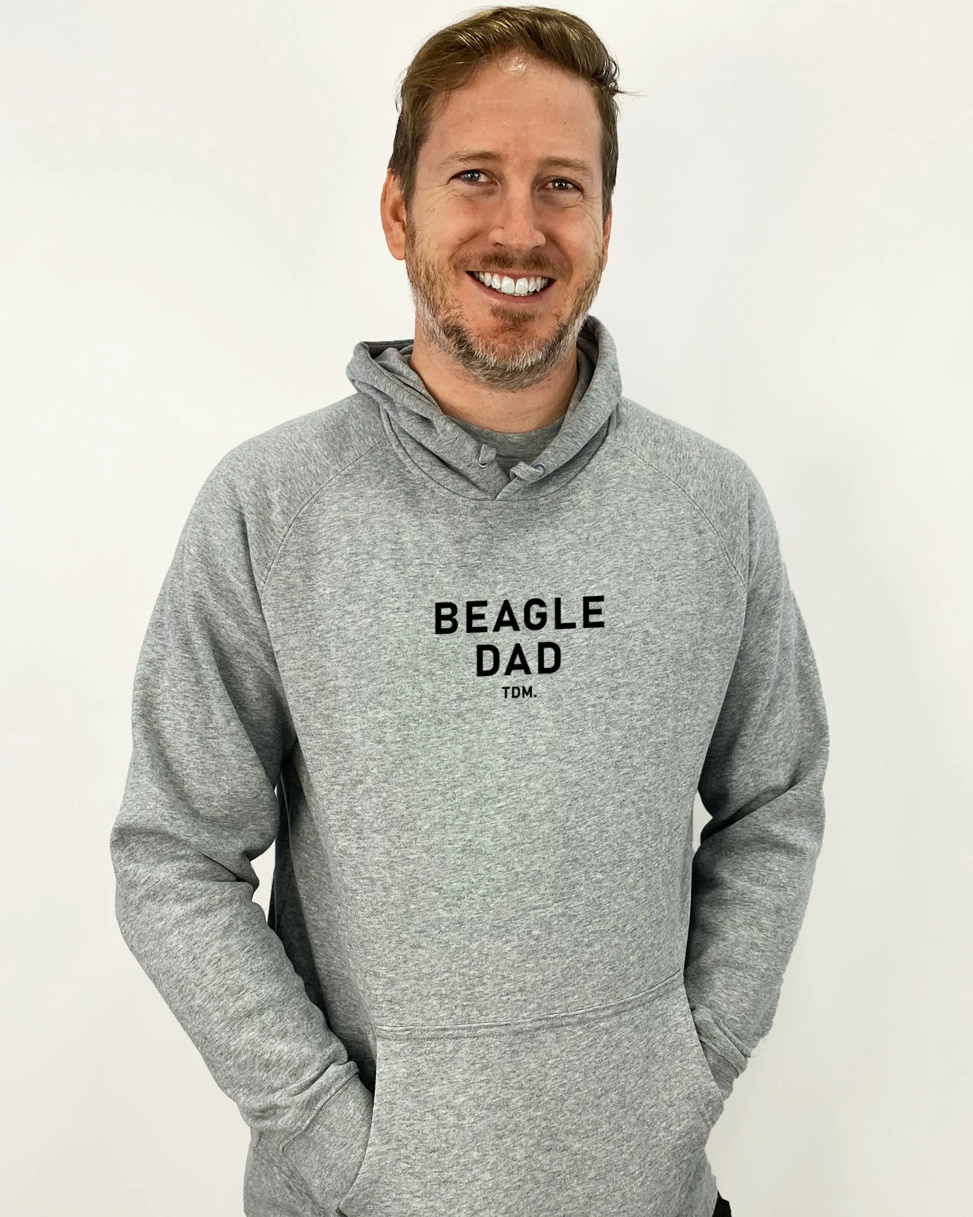 Beagle Dad Illustration: Unisex Hoodie