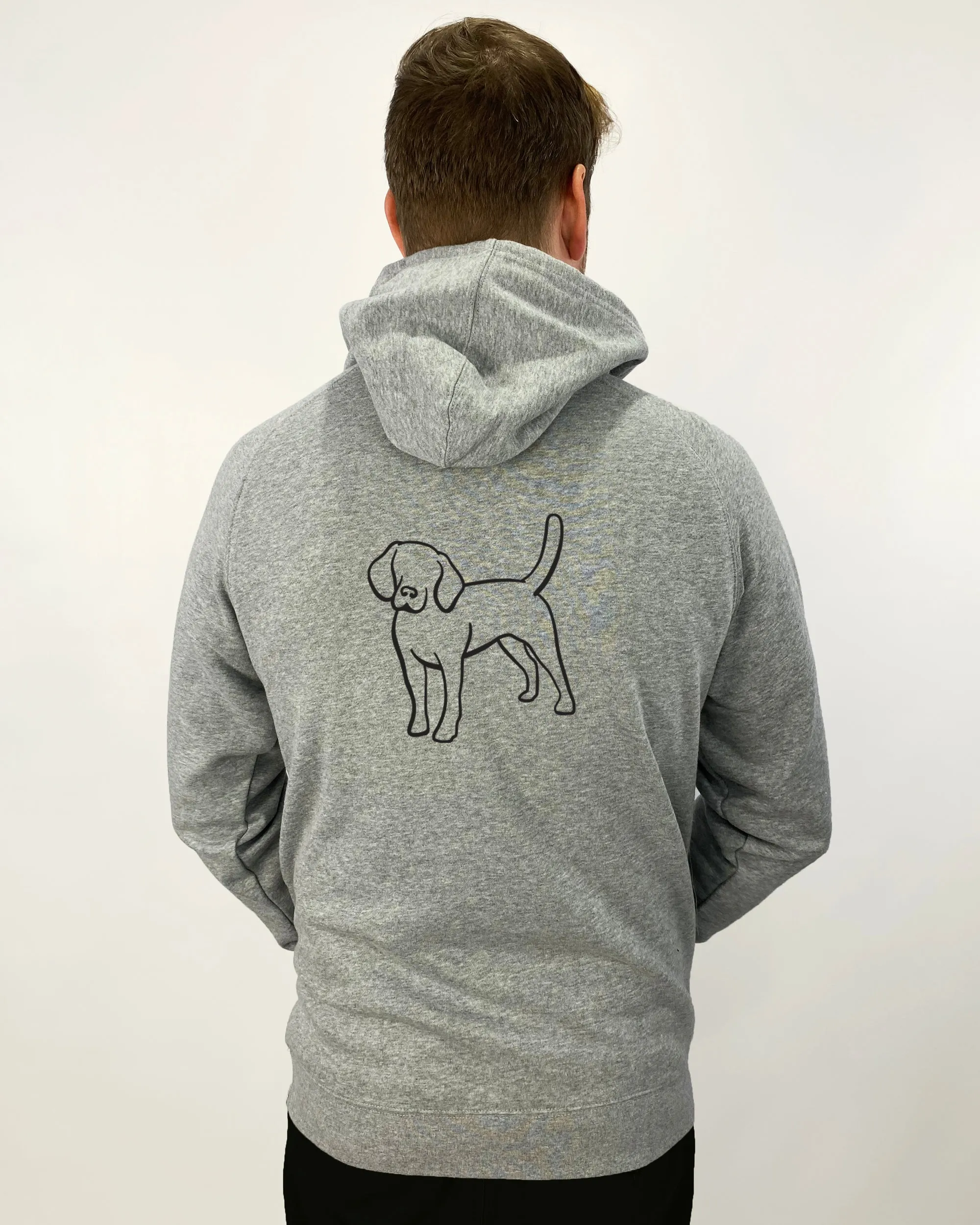 Beagle Dad Illustration: Unisex Hoodie