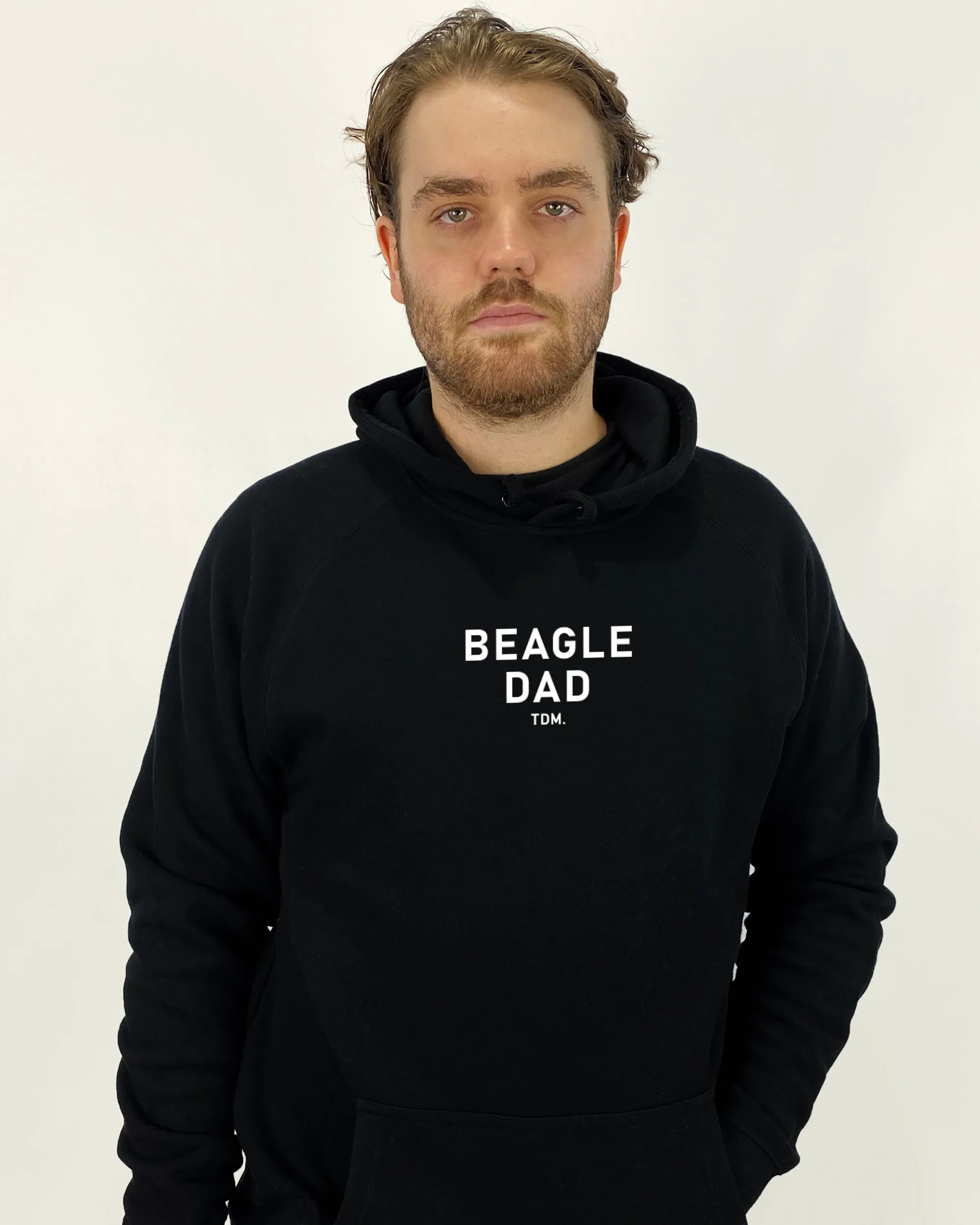 Beagle Dad Illustration: Unisex Hoodie