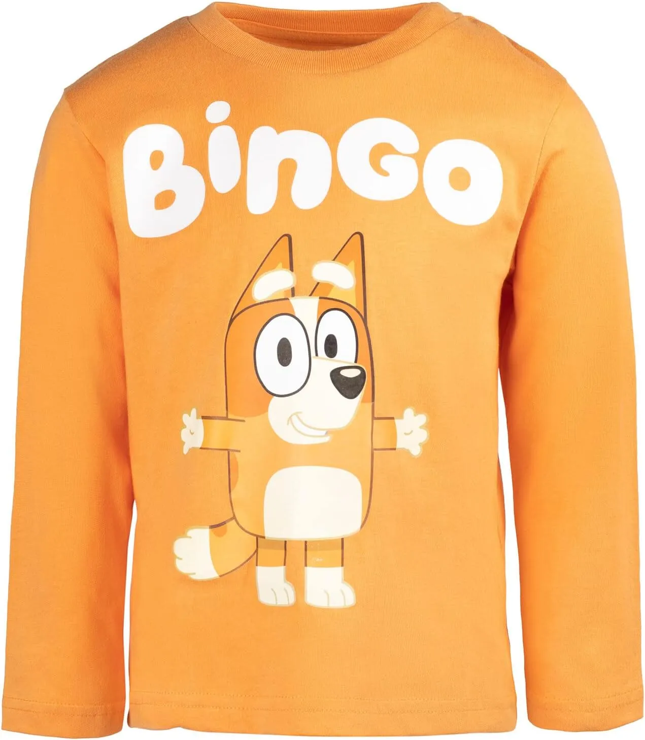 Bluey 3 Pack Long Sleeve T-Shirts Toddler to Big Kid Sizes (2T - 10-12)
