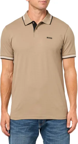 BOSS, Paul Modern Essential Polo, Teak Beige, XL