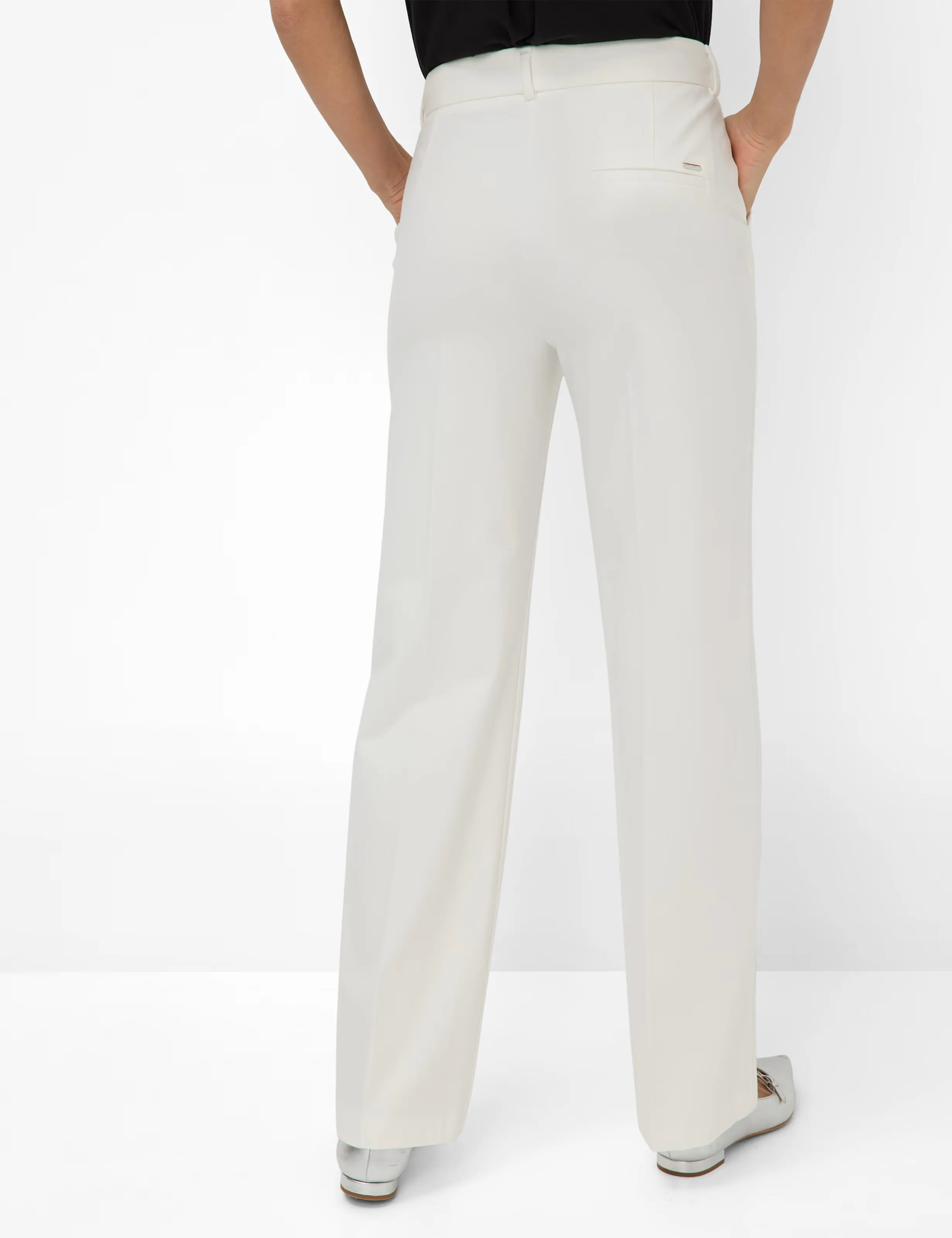 Brax Maine Jersey Wide Leg Trouser