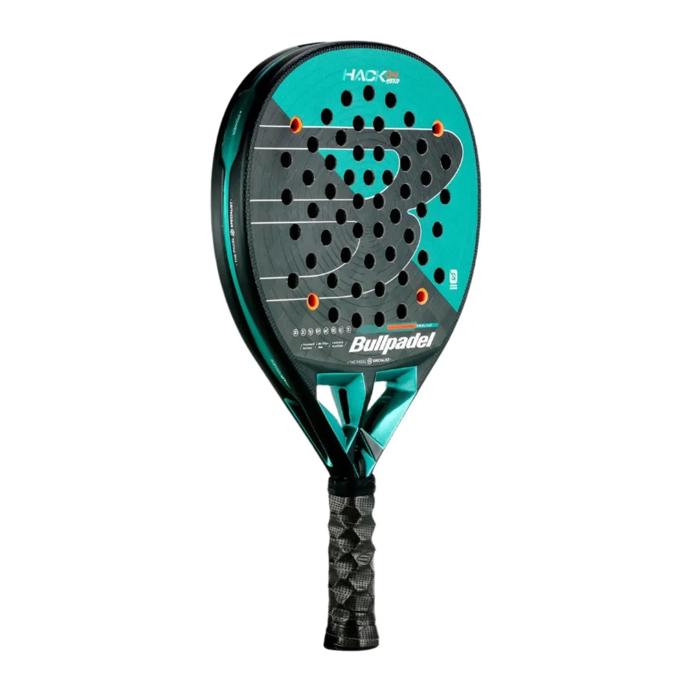 Bullpadel Hack 04 Hybrid 2025 Padel Racket - Black / Green