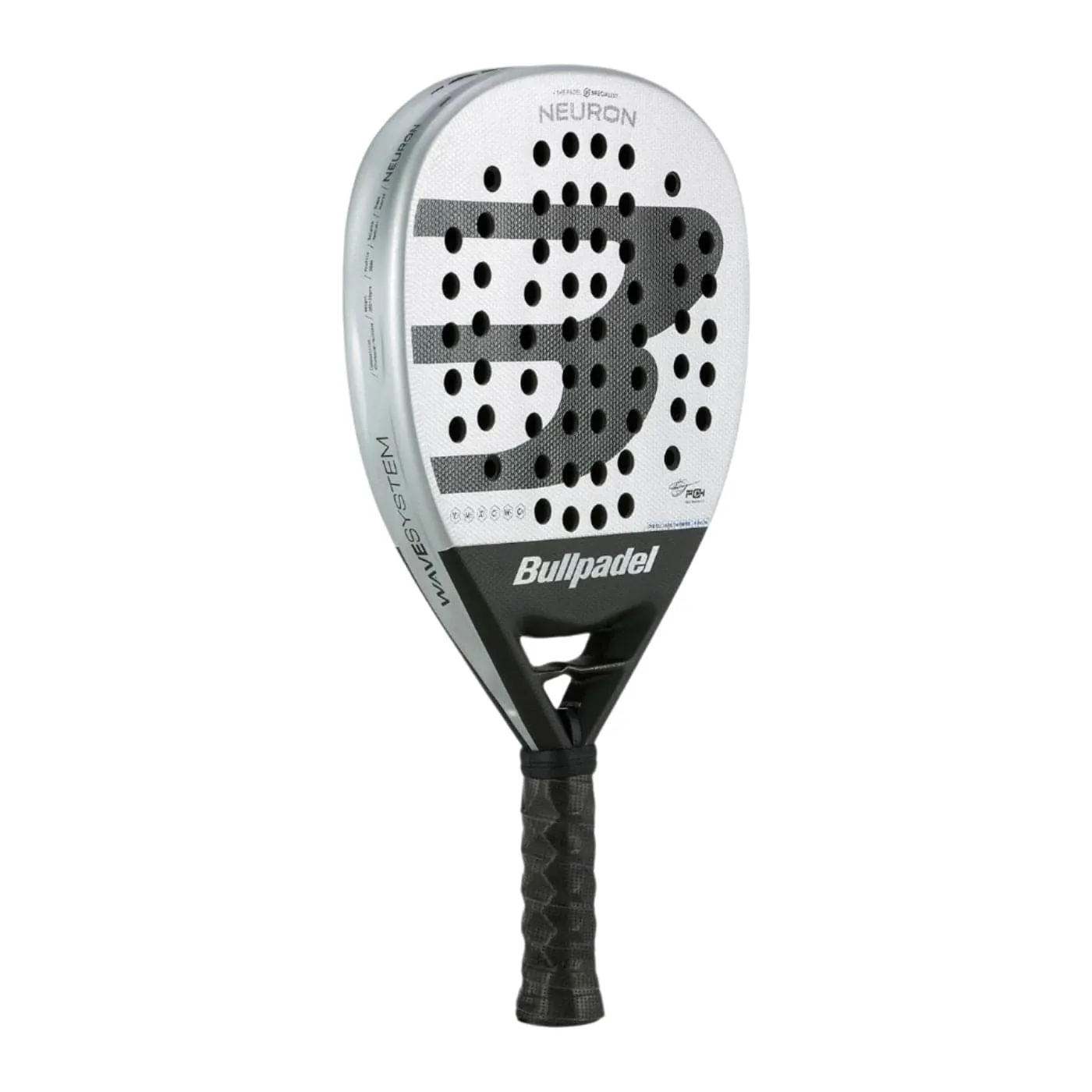 Bullpadel Neuron 2025 Padel Racket - White / Black