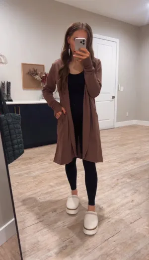Butter Long Sleeve Open Cardigan