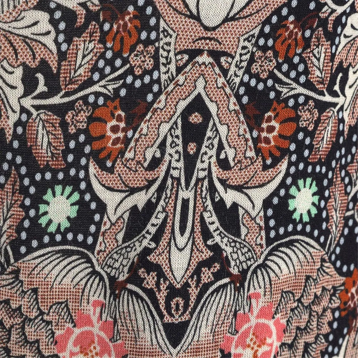 Casual Women's High Waist Printed Pants Loose Easy Trousers Boho Summer Beach Pants with Pockets