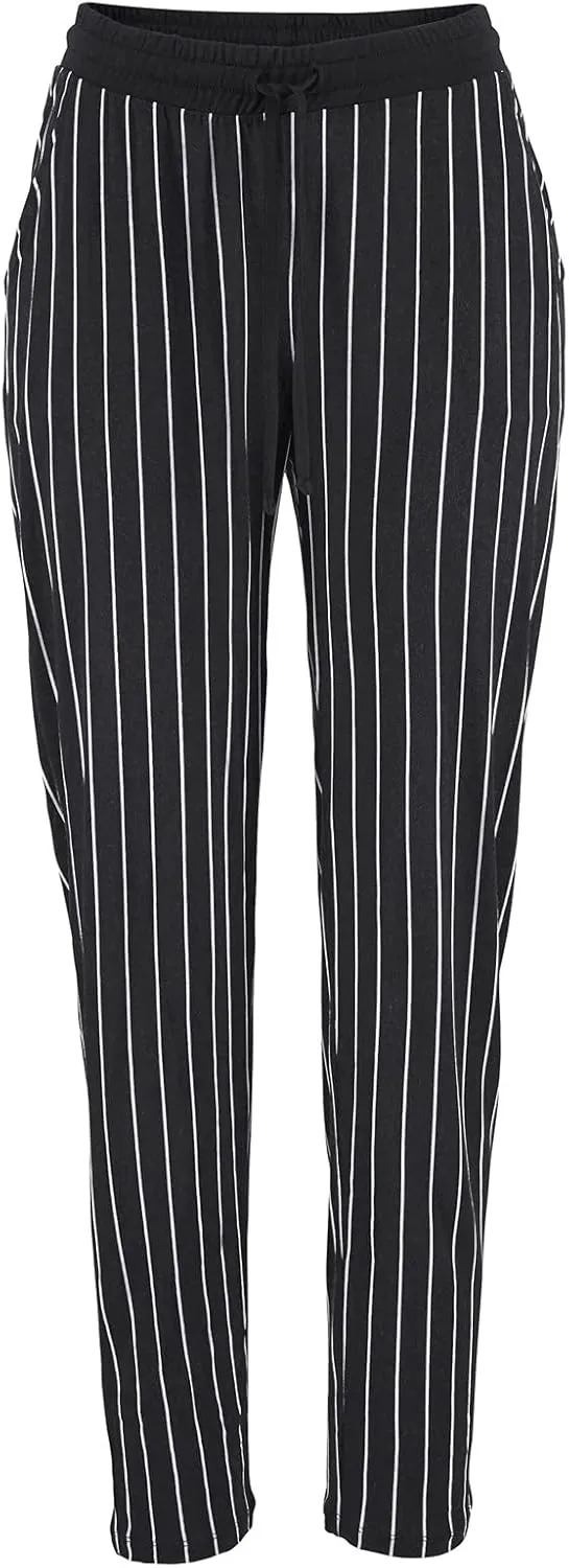 Casual Women's High Waist Printed Pants Loose Easy Trousers Boho Summer Beach Pants with Pockets
