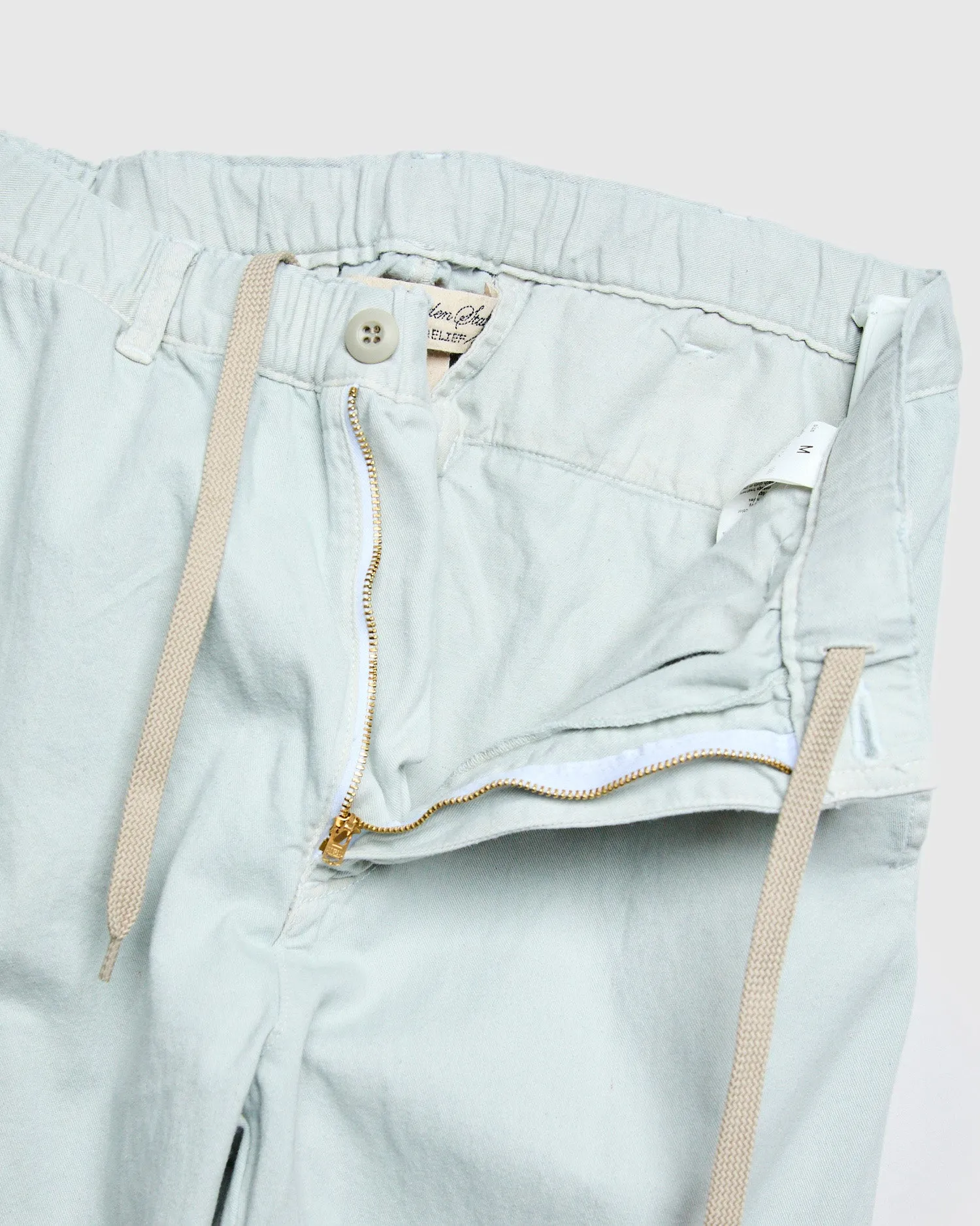 Cotton Twill Easy Pants in Washed Sax