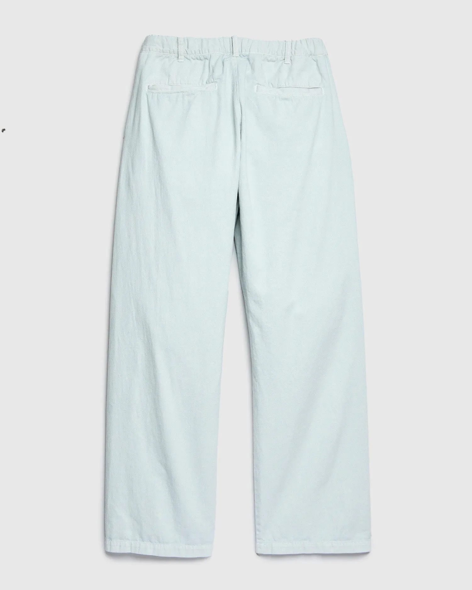 Cotton Twill Easy Pants in Washed Sax