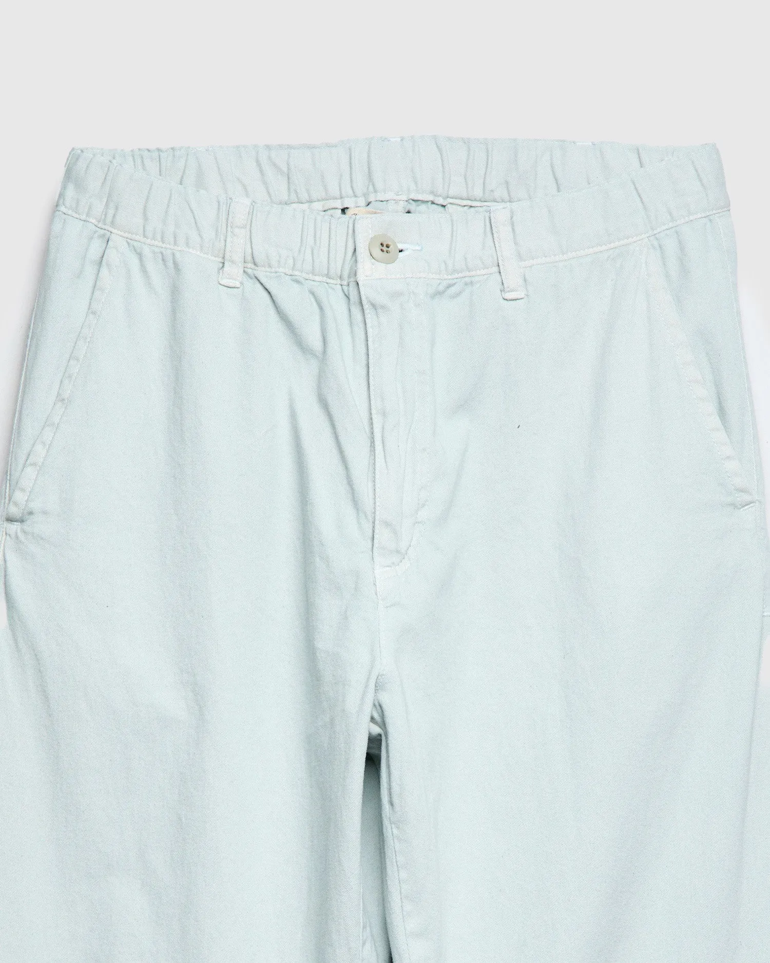 Cotton Twill Easy Pants in Washed Sax
