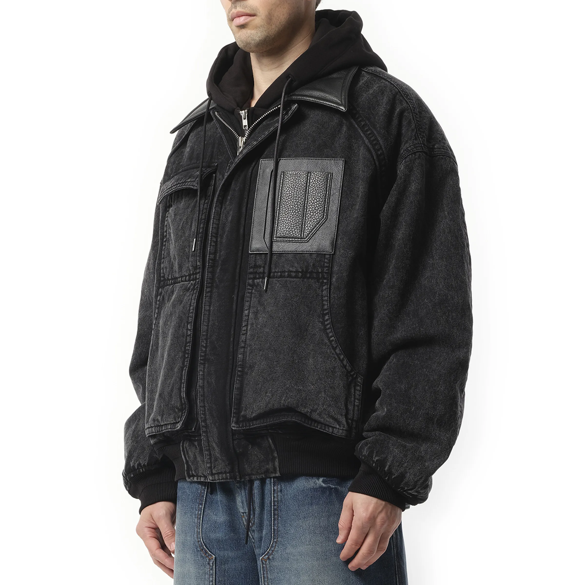 Denim Work Jumper in Black