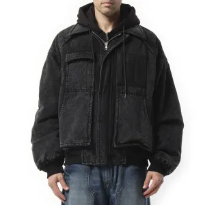Denim Work Jumper in Black