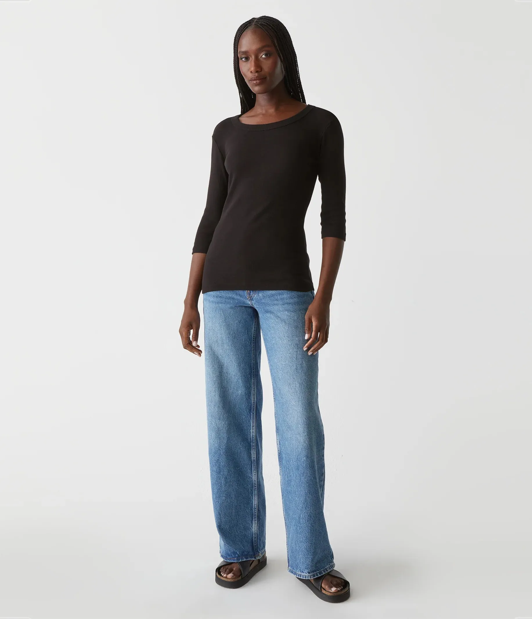 Dot 3/4 Sleeve Tee