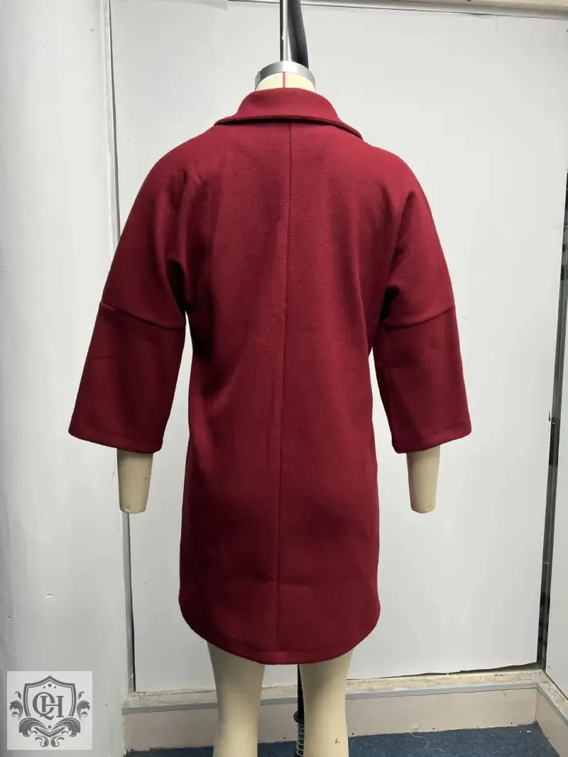 Elegant Single Breasted Collared Coat