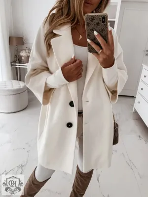 Elegant Single Breasted Collared Coat