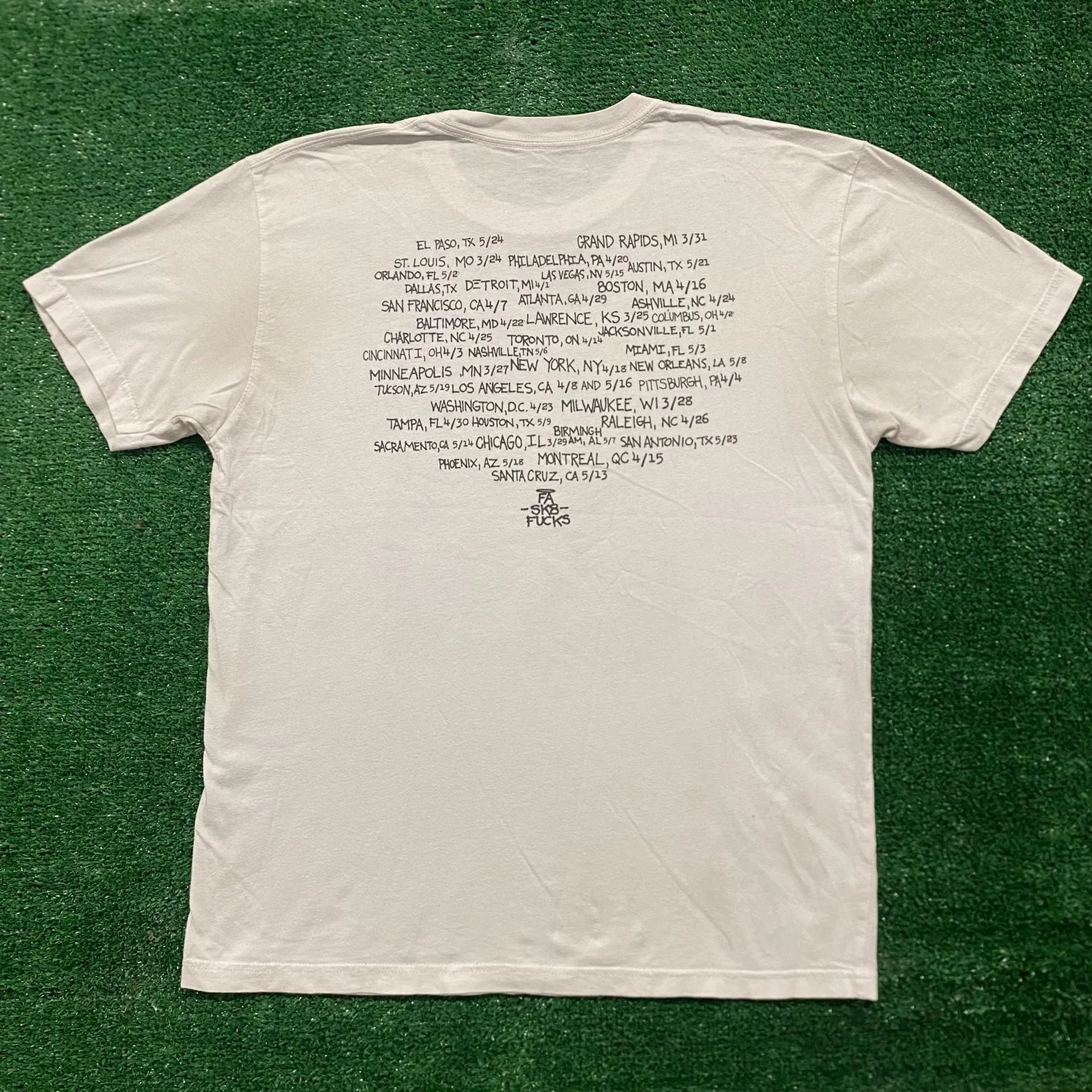 Essential Fucking Awesome Tour Naked XXX Skater T-Shirt