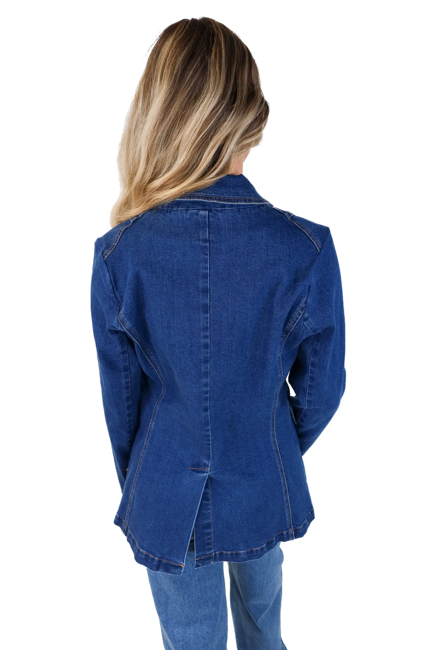 Fate dark wash blazer style jacket (s; retails for $88)