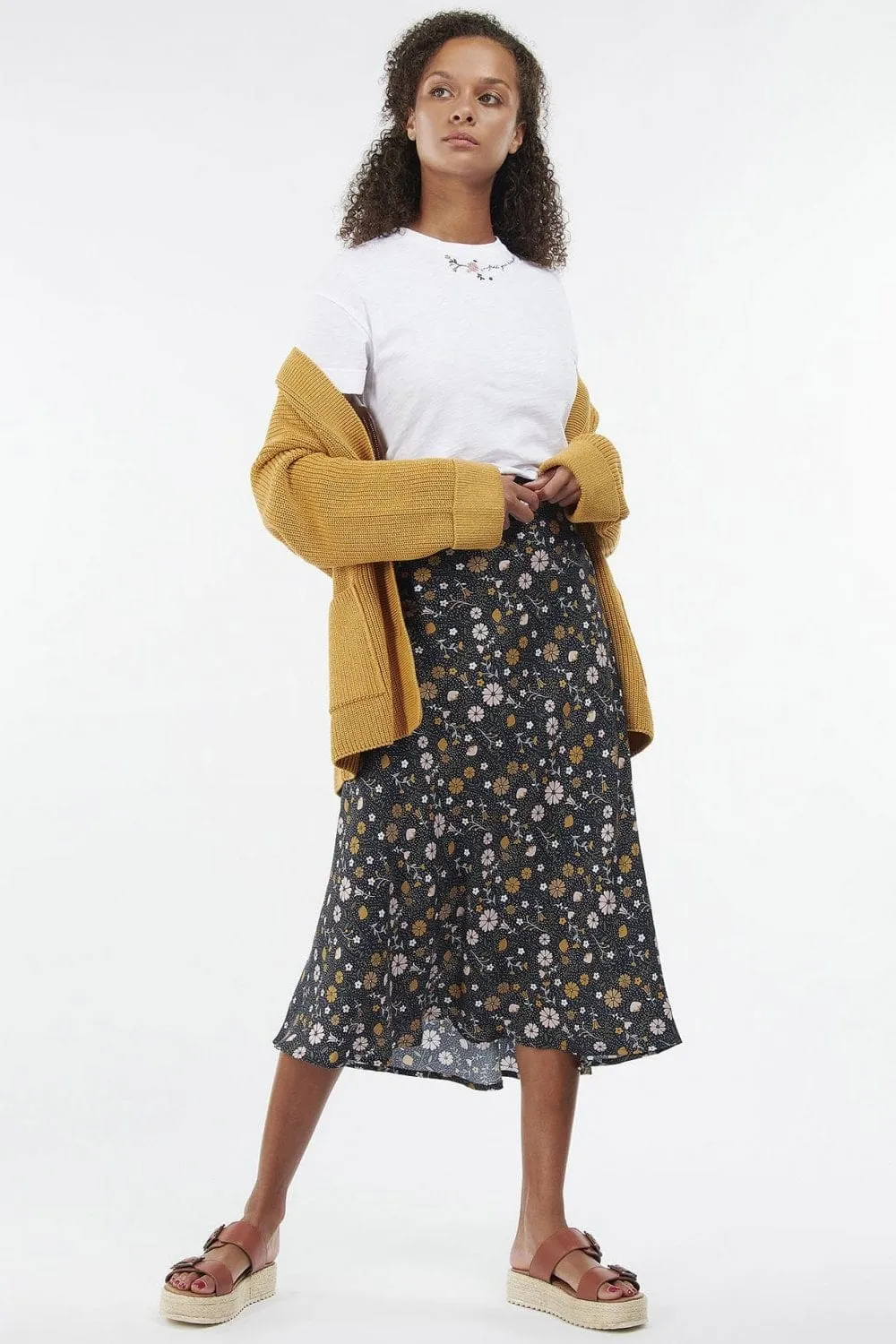 Ferryside Knitted Cardigan - Mustard