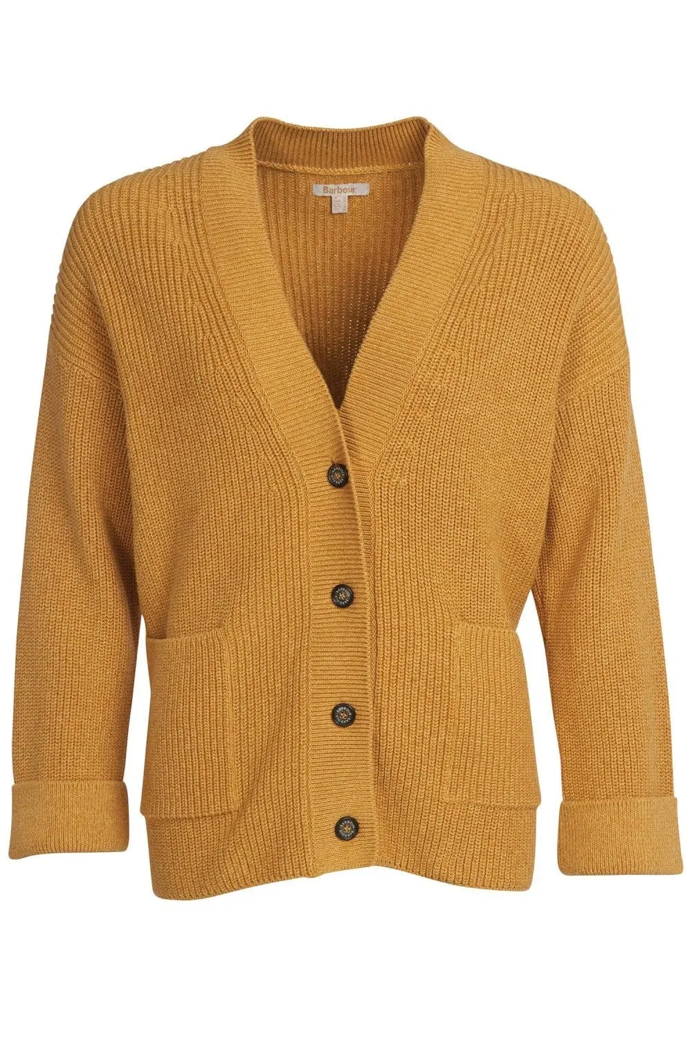Ferryside Knitted Cardigan - Mustard