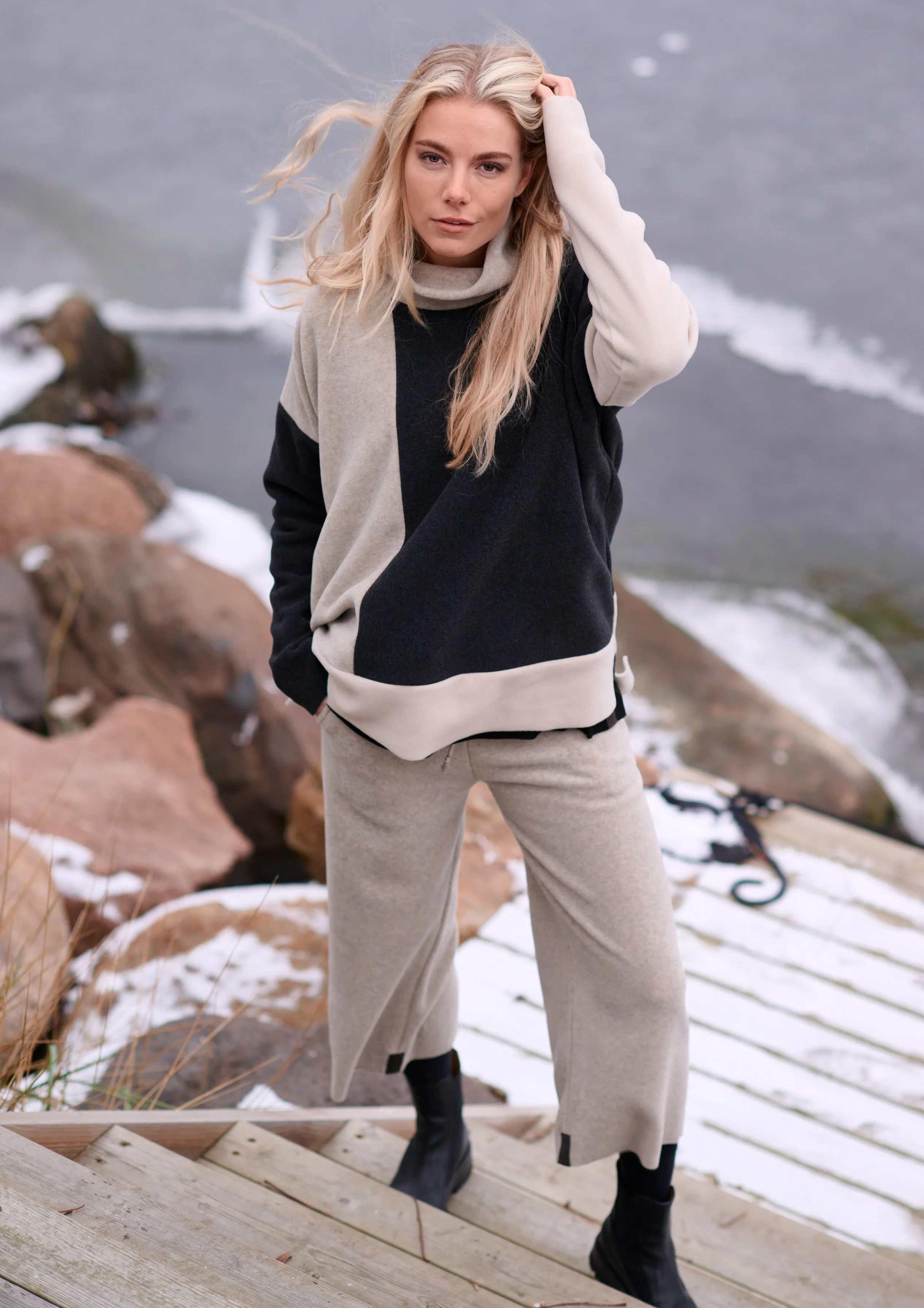 Fleece Trousers Sand