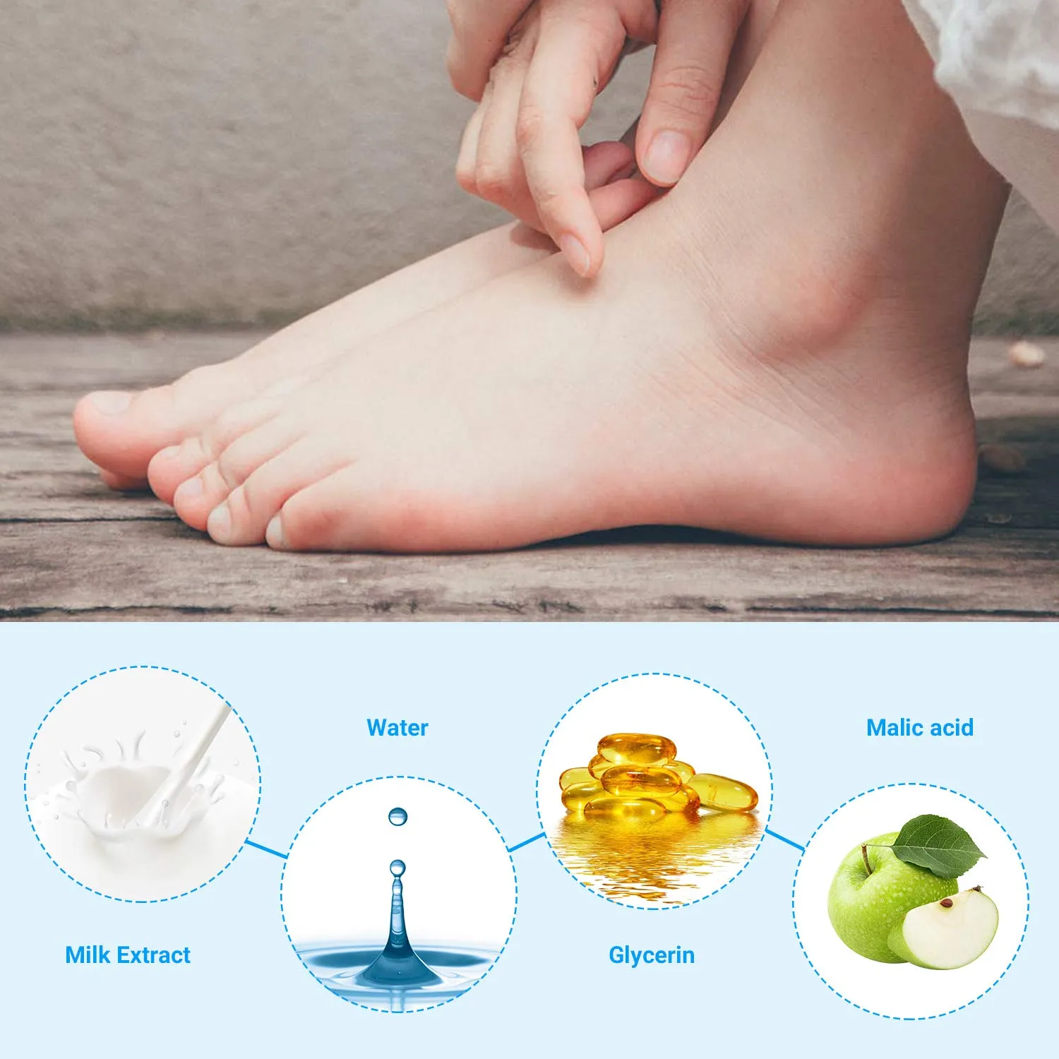 Foot Peel Mask 2 Pack, Dead Skin Callus Remover for FeetGood Smelling Exfoliator Foot Masks Plantifique, Socks for Baby Soft Feet - Lavender