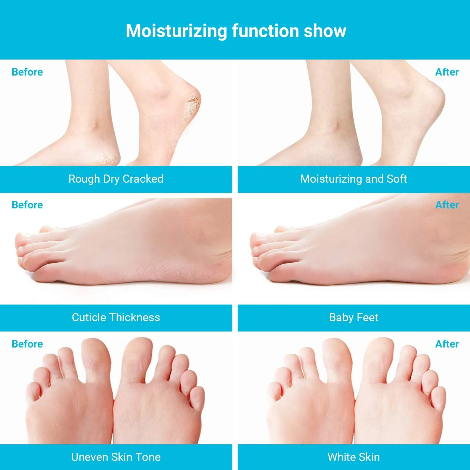 Foot Peel Mask 2 Pack, Dead Skin Callus Remover for FeetGood Smelling Exfoliator Foot Masks Plantifique, Socks for Baby Soft Feet - Lavender