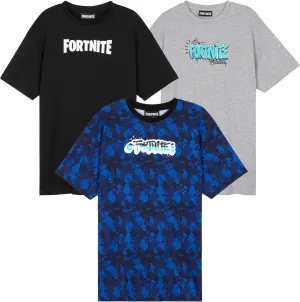 Fortnite T Shirts for Boys Teens Pack of 3 Crew Neck Short Sleeve T Shirt Soft Breathable Tops Tee Gamer Gifts for Boys