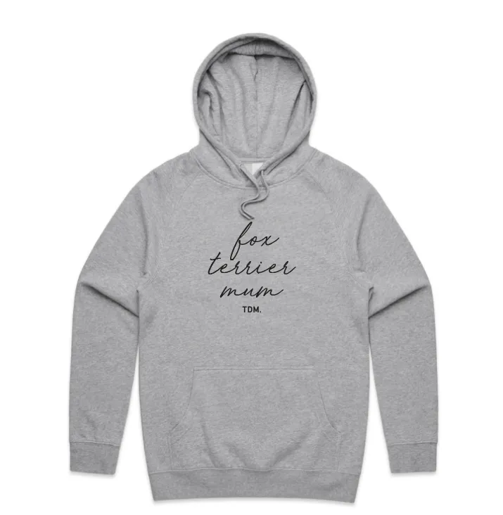 Fox Terrier (Smooth) Mum Illustration: Unisex Hoodie