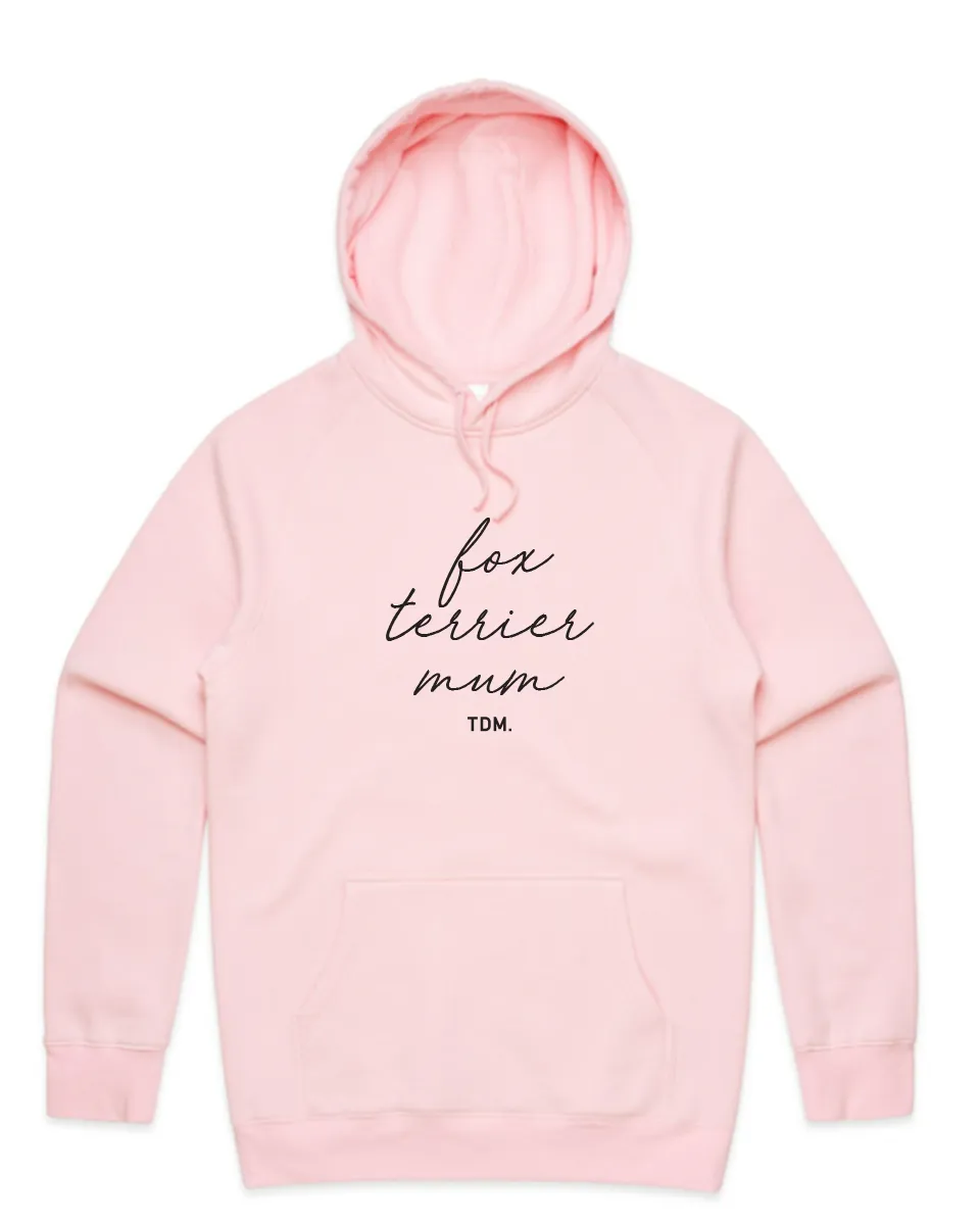 Fox Terrier (Smooth) Mum Illustration: Unisex Hoodie