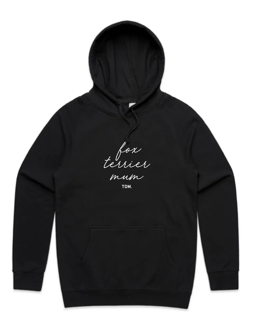 Fox Terrier (Smooth) Mum Illustration: Unisex Hoodie