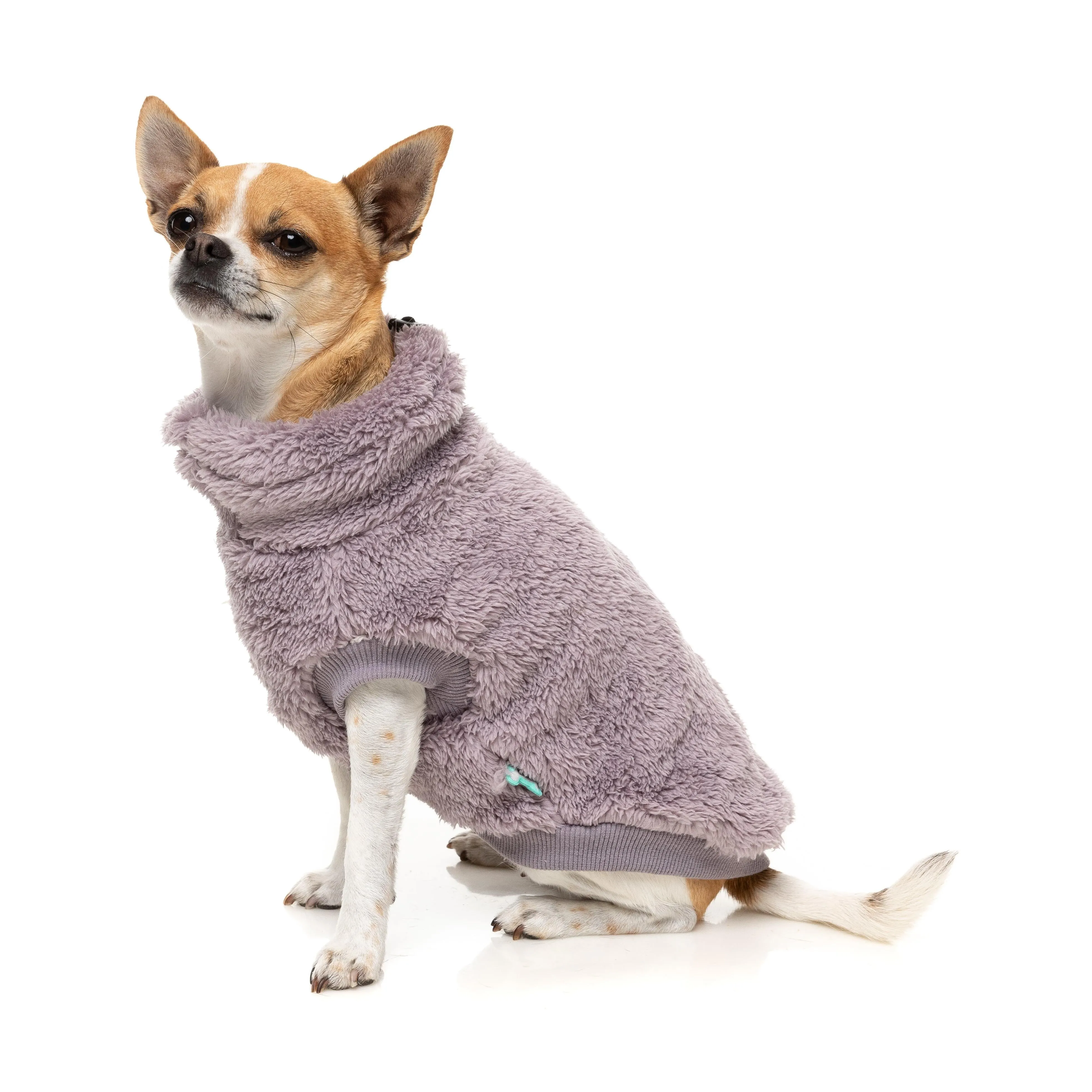FuzzYard Dog Apparel Turtle Teddy 25 Sweater Lavender Size 2