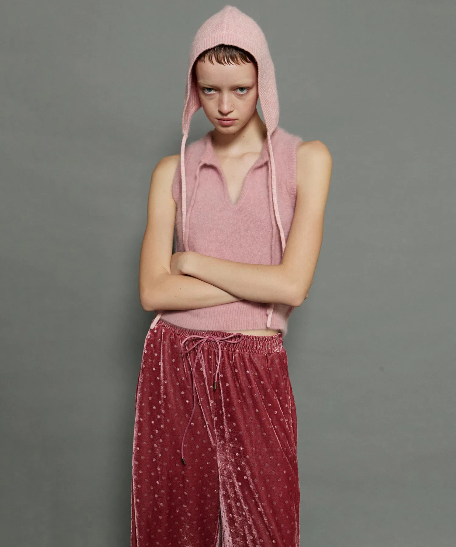 Glitter Dots Velor Pants