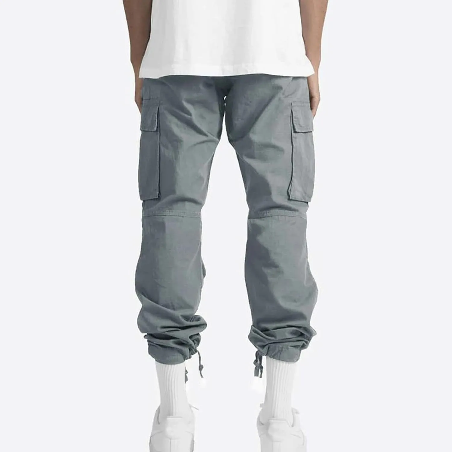 GOFULY Cargo Pants for Men Stretch Elastic Waist Drawstring Hiking Pants with Multi Pockets Sweatpants 2024 Joggers Trouser