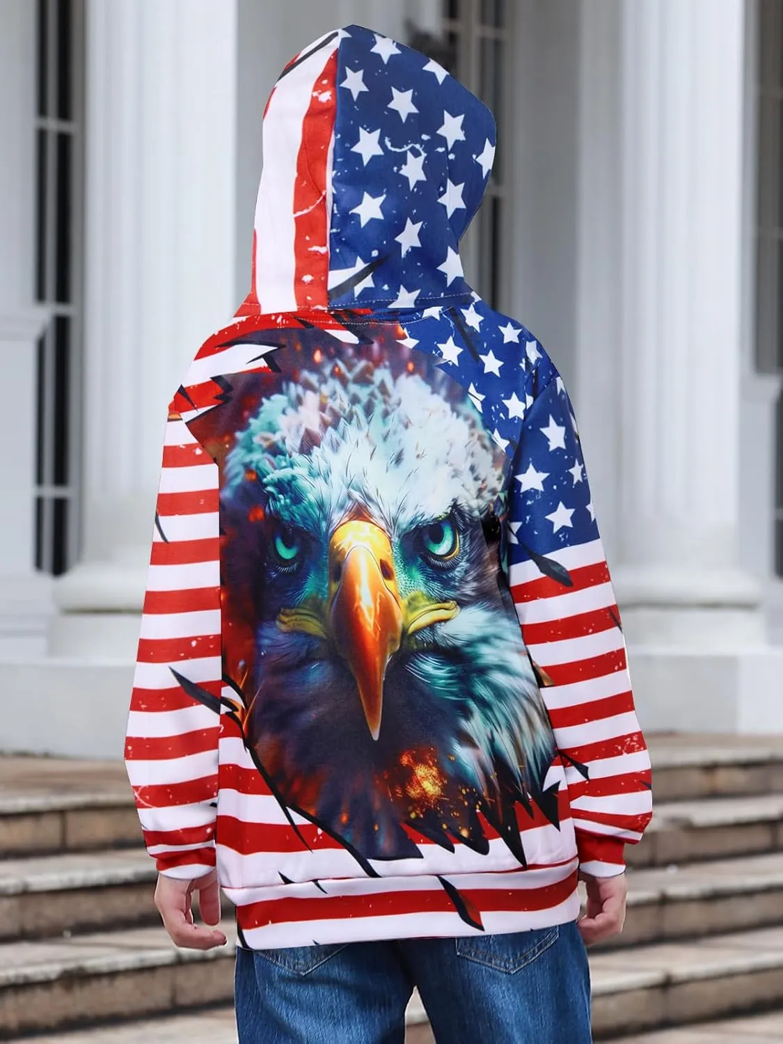 Goodstoworld Boys Girls Warm Fleece 3D Graphic Hoodies Sweatshirt with Pockets Size 5-16 Years