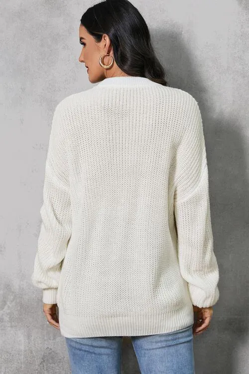 Halloween Snug Embroidered Pumpkin Sweater