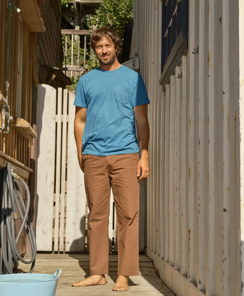 Hemp Pocket Tee - Azure