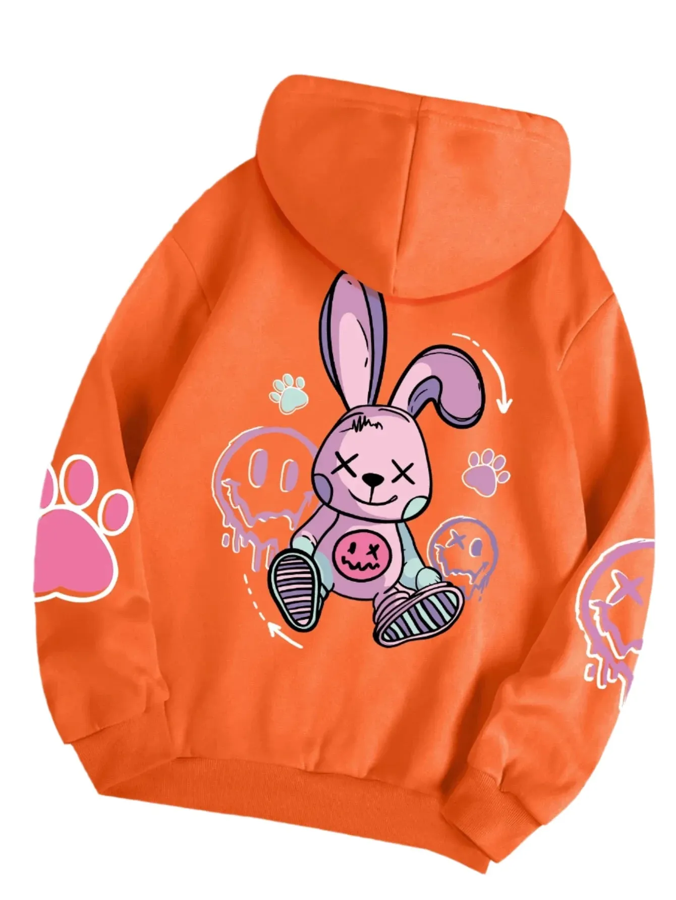 Hip Hop Oversized Printed Female Hoodies - Casual Fashion Sweatshirt for Women – Warm Autumn Fleece Clothing