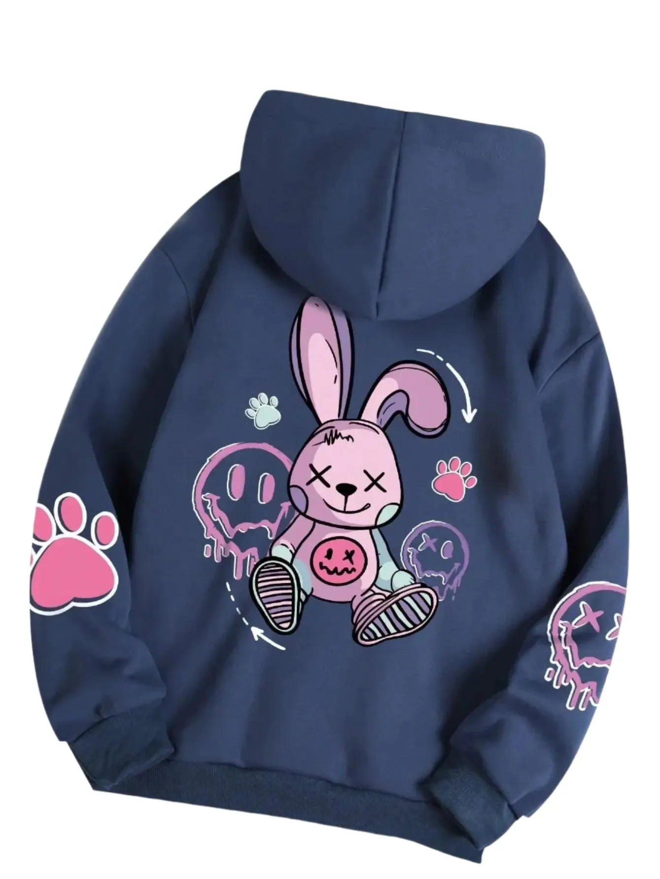 Hip Hop Oversized Printed Female Hoodies - Casual Fashion Sweatshirt for Women – Warm Autumn Fleece Clothing