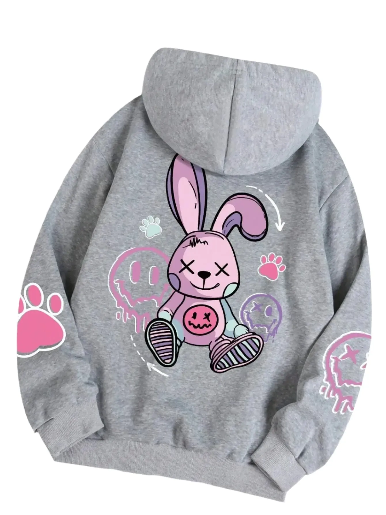 Hip Hop Oversized Printed Female Hoodies - Casual Fashion Sweatshirt for Women – Warm Autumn Fleece Clothing