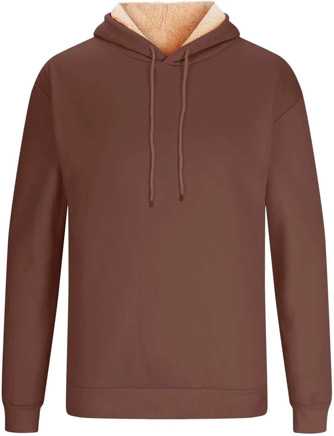 Hoodies for Men, Heavyweight Fleece Lined Sweatshirts, Mens Thermal Hooded Sweatshirt, Warm Winter Fashion Pullover