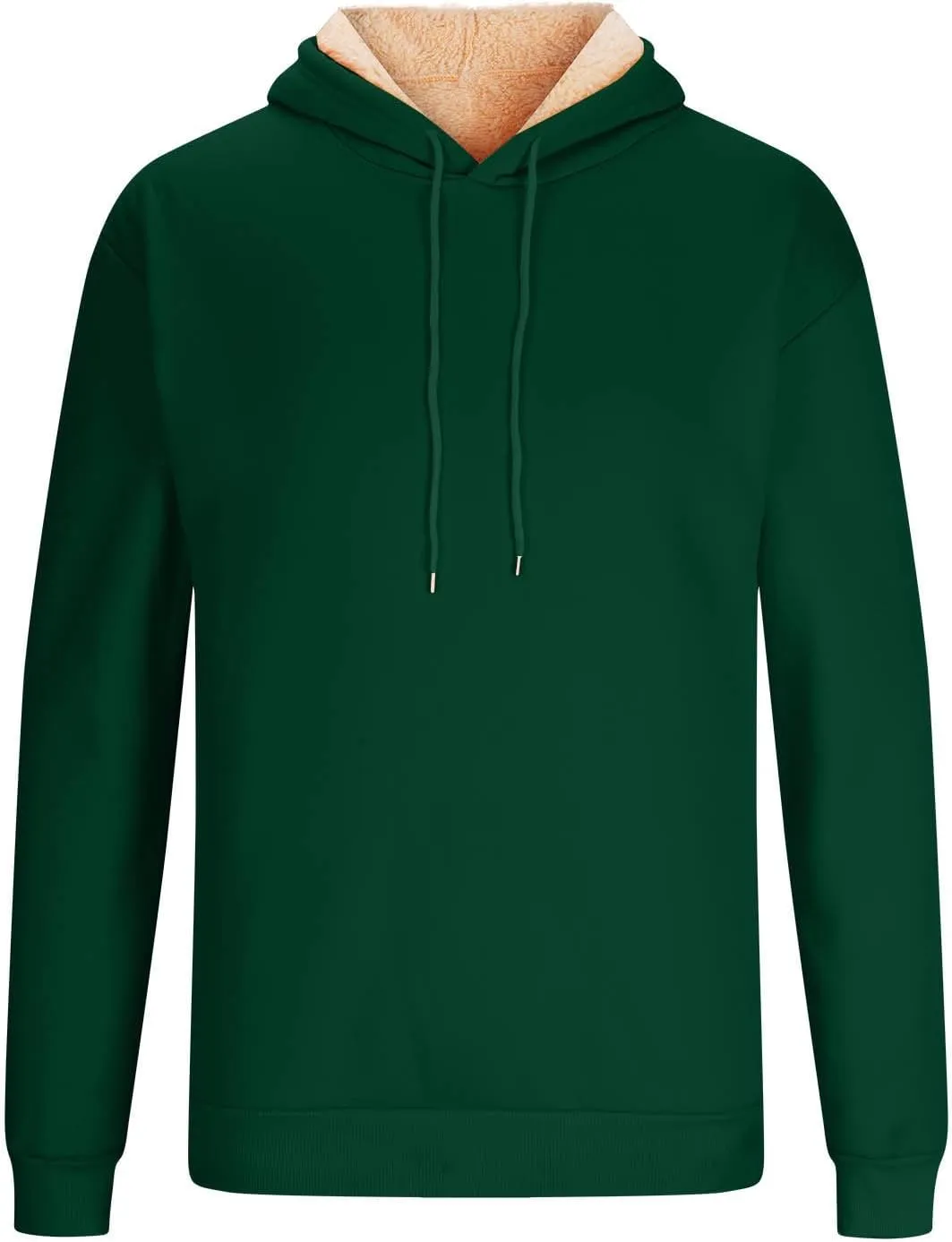 Hoodies for Men, Heavyweight Fleece Lined Sweatshirts, Mens Thermal Hooded Sweatshirt, Warm Winter Fashion Pullover