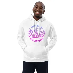 Inhale Tacos Exhale Negativity Taco Themed Premium eco hoodie