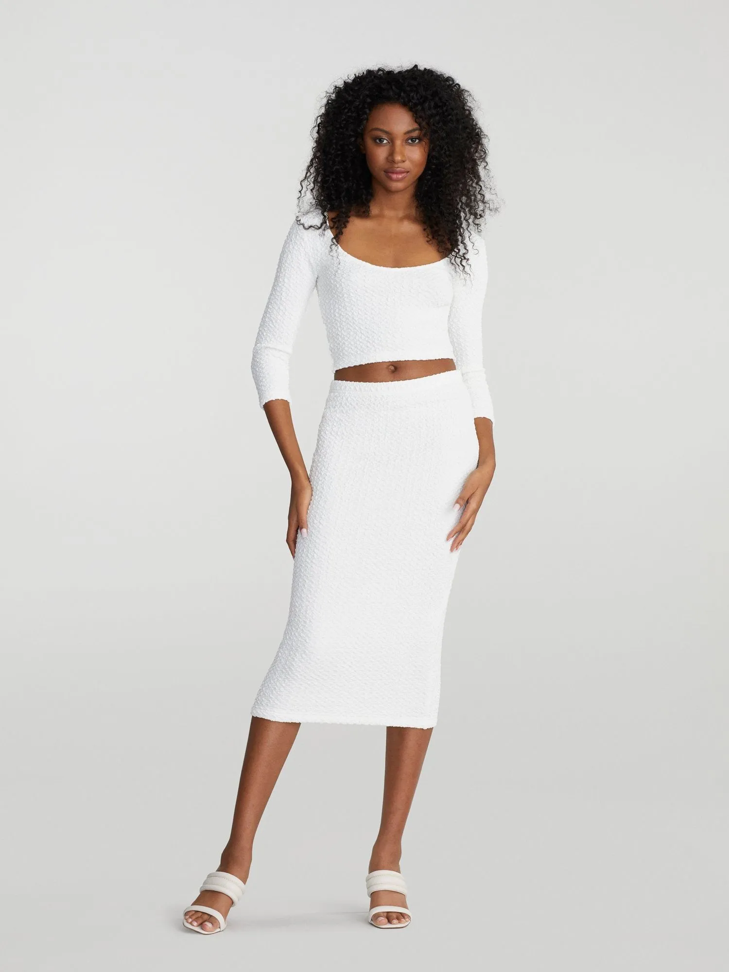 Jeze Long-Sleeve Crop Bubble Top