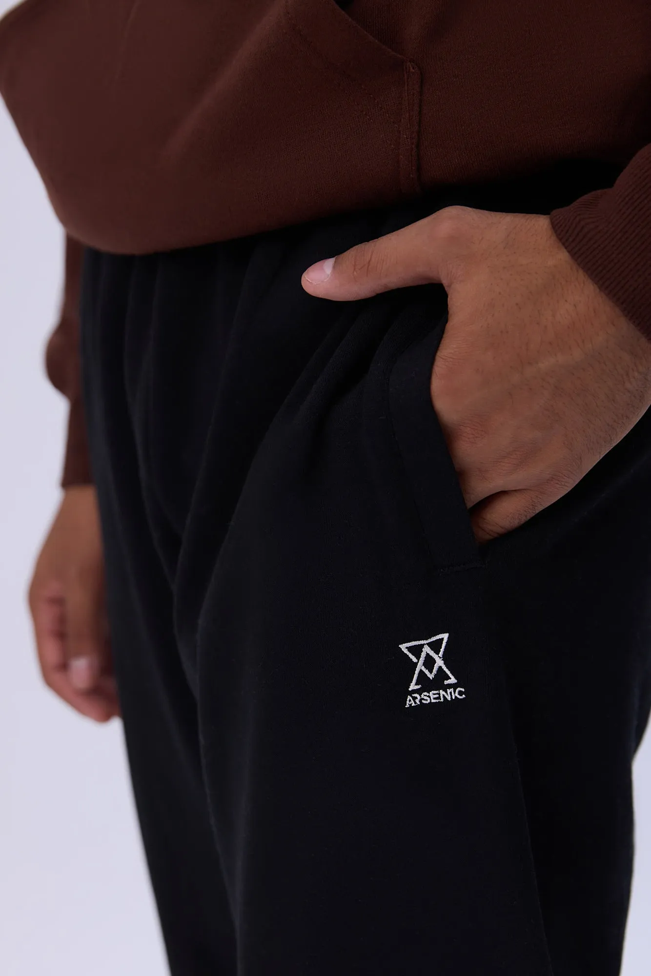 Jogger en molleton logo brodé Arsenic homme