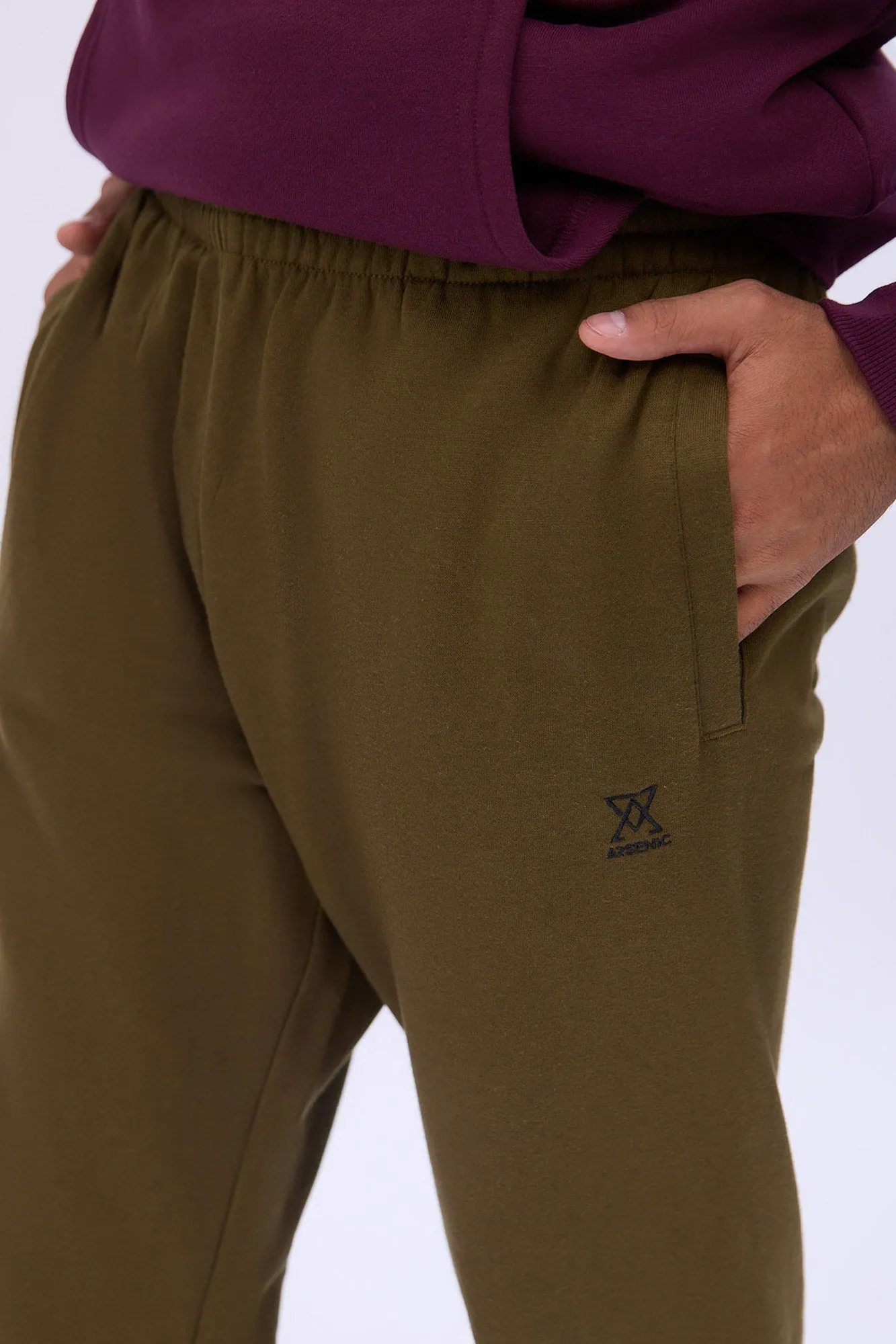 Jogger en molleton logo brodé Arsenic homme