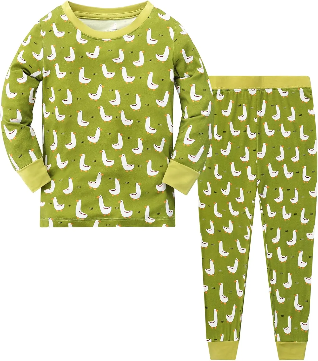 JunNeng Toddler Rayon from Bamboo Pajamas Sets,Baby Boy Girl Snug Fit Long Sleeve Sleepwear